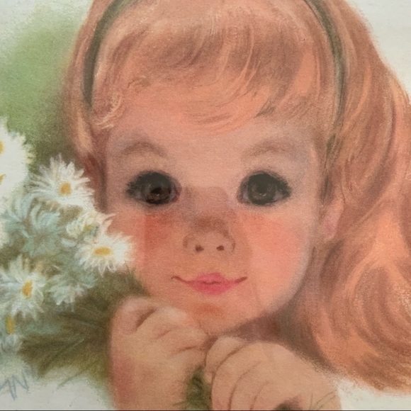 Vintage 1950’s Framed Frances Hook Little Northern Girl Print - Picture 5 of 7